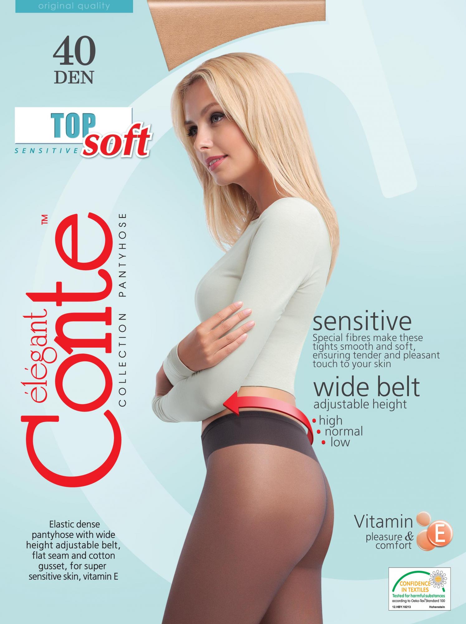 Tights Top Soft 40 - Low Waist Adjustable Belt buy in US, Canada with  delivery