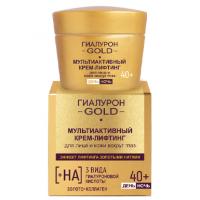 HYALURON GOLD Multi-Active Lifting Cream for Face and Eyelids 40+