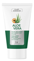 BelKosmex PLANT ADVANCED ALOE VERA Facial Gel-Scrub with Apricot Seed Powder